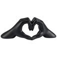 DEKOHERZ - Schwarz, LIFESTYLE, Kunststoff (27,5/9,5/10cm) - Ambia Home