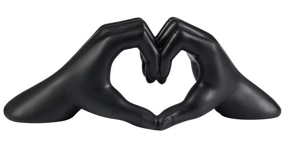 DEKOHERZ - Schwarz, LIFESTYLE, Kunststoff (27,5/9,5/10cm) - Ambia Home