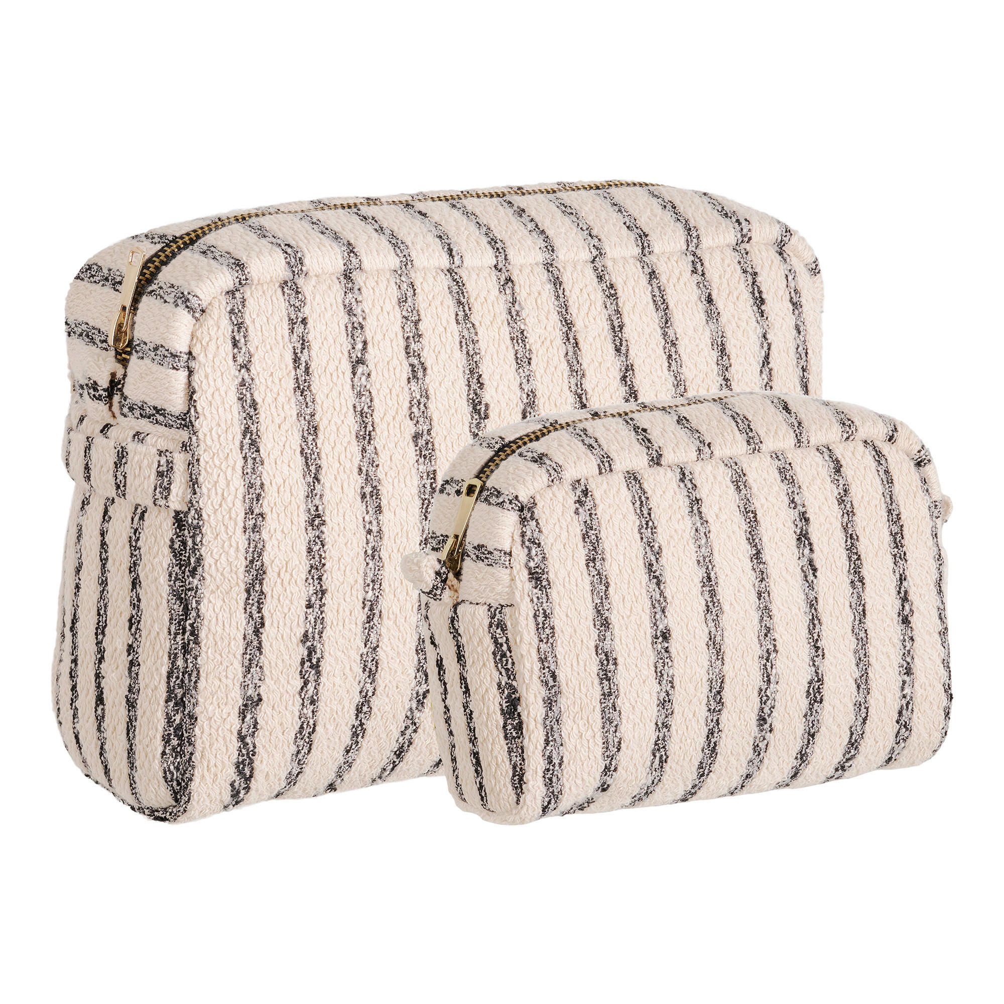 KOSMETIKTASCHENSET  - Sandfarben, Design, Kunststoff