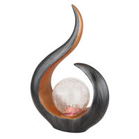 SOLARLEUCHTE 22,5/10/33,5 cm   - Klar/Goldfarben, Design, Glas/Kunststoff (22,5/10/33,5cm) - Globo