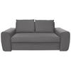 SCHLAFSOFA in Dunkelgrau  - Chromfarben/Dunkelgrau, Design, Holz/Textil (199/92/97cm) - Hom`in