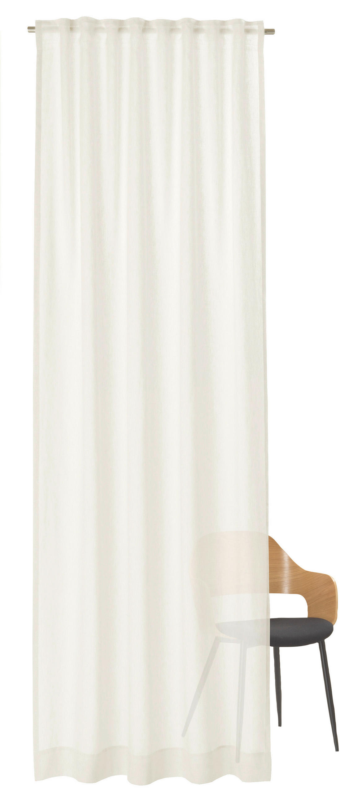 FERTIGVORHANG halbtransparent  - Creme, Basics, Textil (125/250cm) - Schöner Wohnen