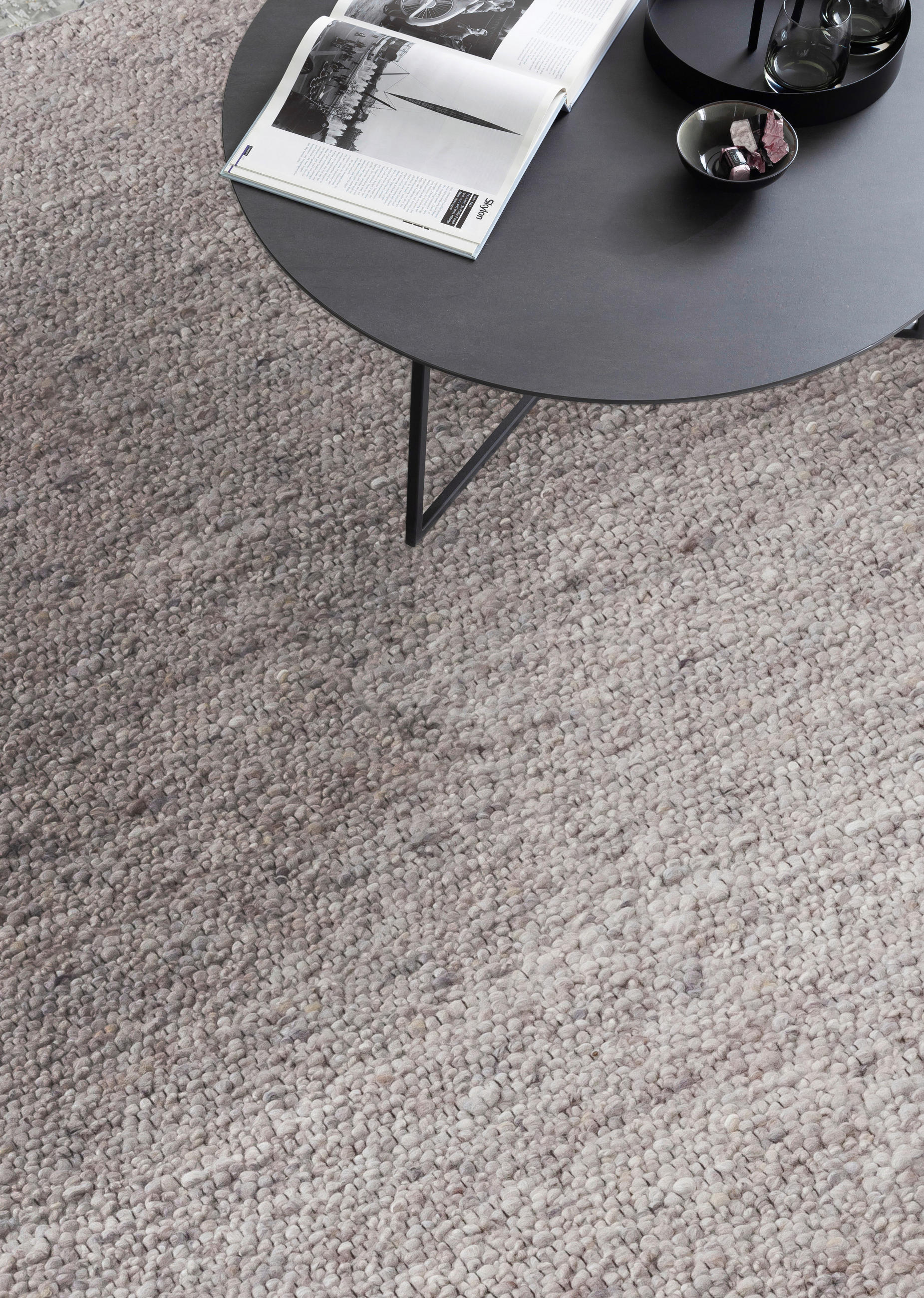 HANDWEBTEPPICH 170/240 cm Odelia Hellgrau  - Hellgrau, KONVENTIONELL, Textil (170/240cm) - Schöner Wohnen