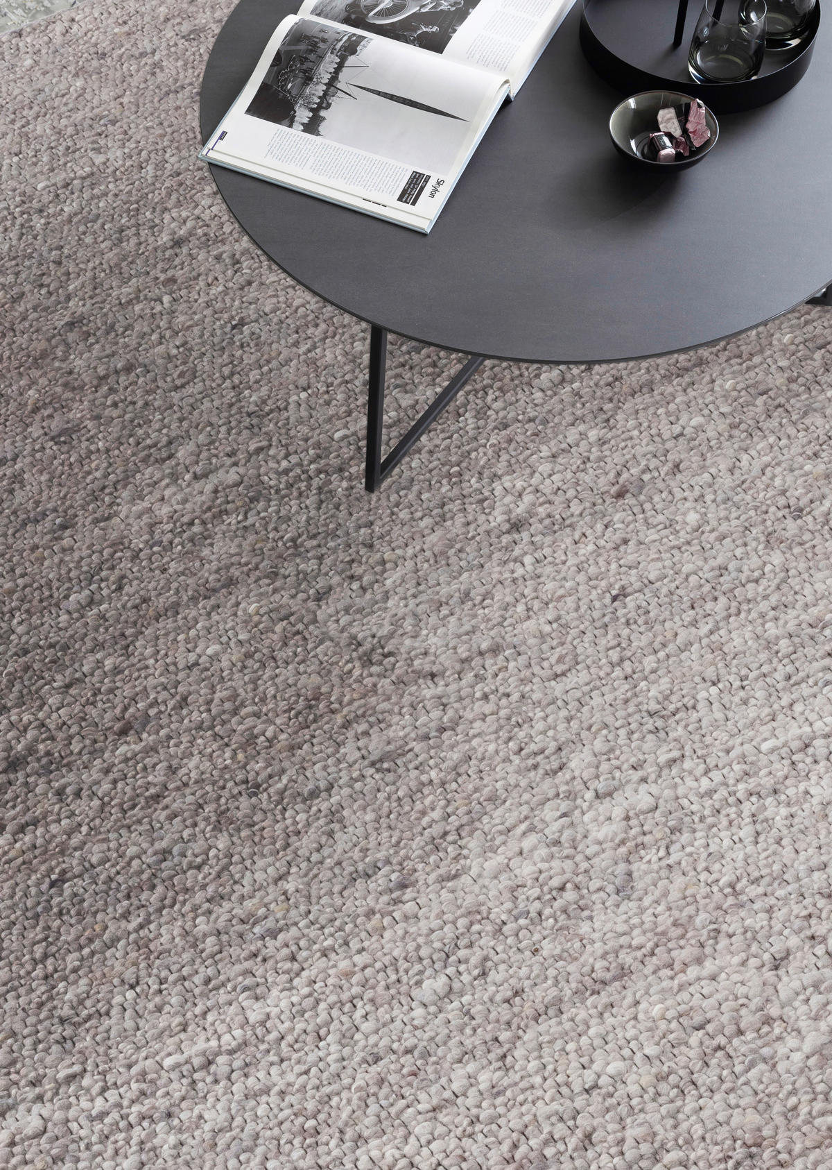HANDWEBTEPPICH 170/240 cm Odelia Hellgrau  - Hellgrau, KONVENTIONELL, Textil (170/240cm) - Schöner Wohnen