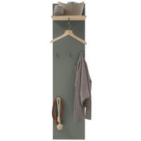 GARDEROBENPANEEL  in 40/170/28 cm  - Eichefarben/Grün, Design, Holzwerkstoff (40/170/28cm) - Voleo