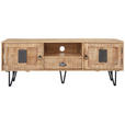 LOWBOARD  in 145/53/40 cm  - Hellbraun/Schwarz, LIFESTYLE, Holz/Metall (145/53/40cm) - Landscape