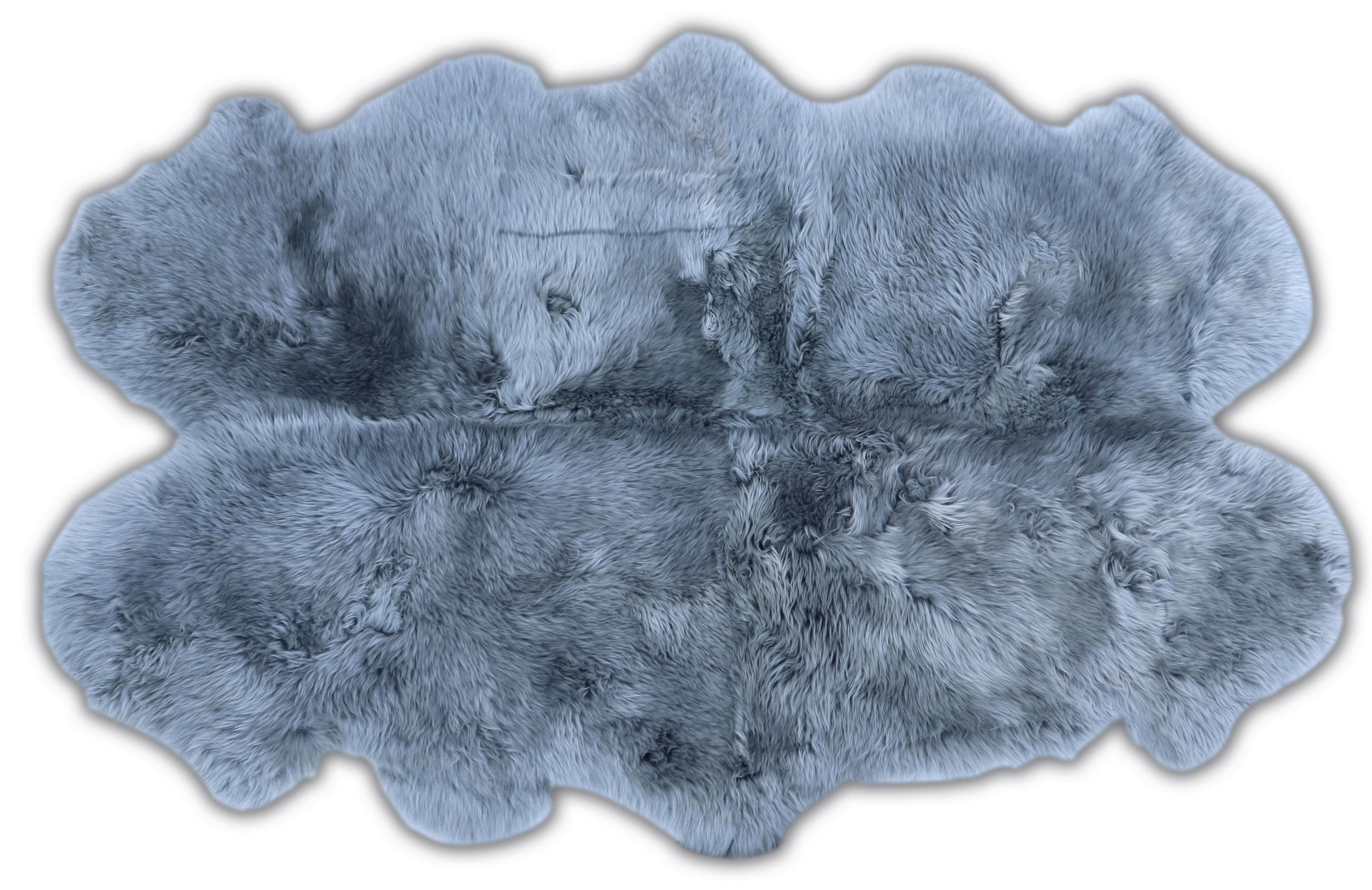 OVČÍ KOŽEŠINA, 105/180 cm, šedá - šedá, Basics, kožešina/kůže (105/180cm)