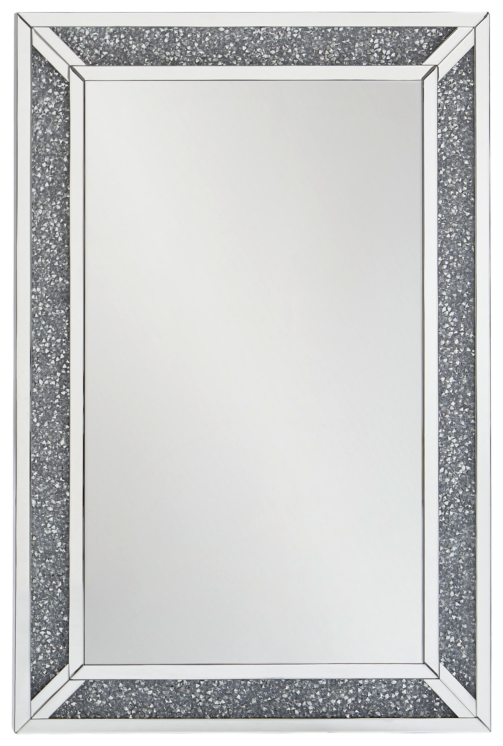 NÁSTĚNNÉ ZRCADLO 80/120/4 cm  - barvy stříbra, Lifestyle, kompozitní dřevo/sklo (80/120/4cm) - Xora