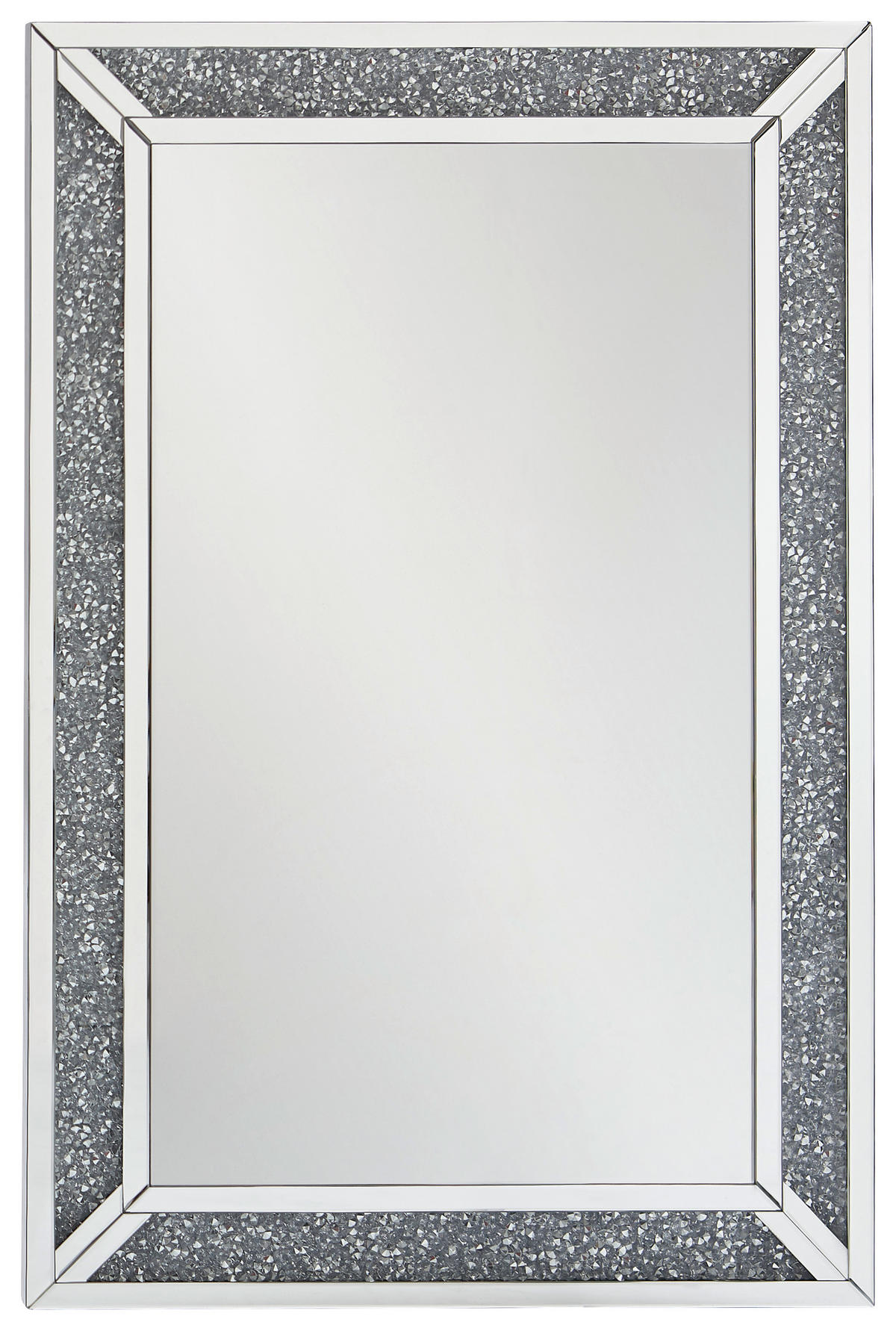 NÁSTĚNNÉ ZRCADLO 80/120/4 cm  - barvy stříbra, Lifestyle, kompozitní dřevo/sklo (80/120/4cm) - Xora