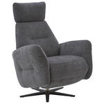 RELAXSESSEL in Textil Dunkelgrau  - Dunkelgrau/Schwarz, Design, Textil/Metall (78/113/90cm) - Dieter Knoll