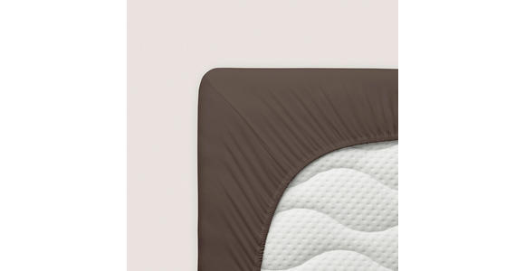 SPANNLEINTUCH 90-100/190-200 cm Jersey  - Braun, Basics, Textil (90-100/190-200cm) - Novel