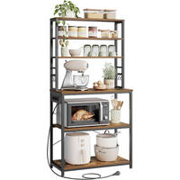 REGAL Braun, Schwarz  - Schwarz/Braun, MODERN, Holzwerkstoff/Metall (80/167/40cm) - MID.YOU