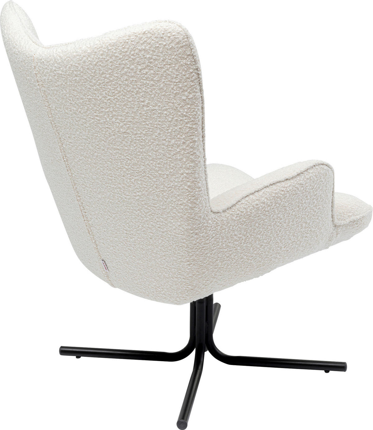 SESSEL Bouclé Beige    - Beige/Schwarz, Design, Textil/Metall (82/95/73cm) - Kare-Design