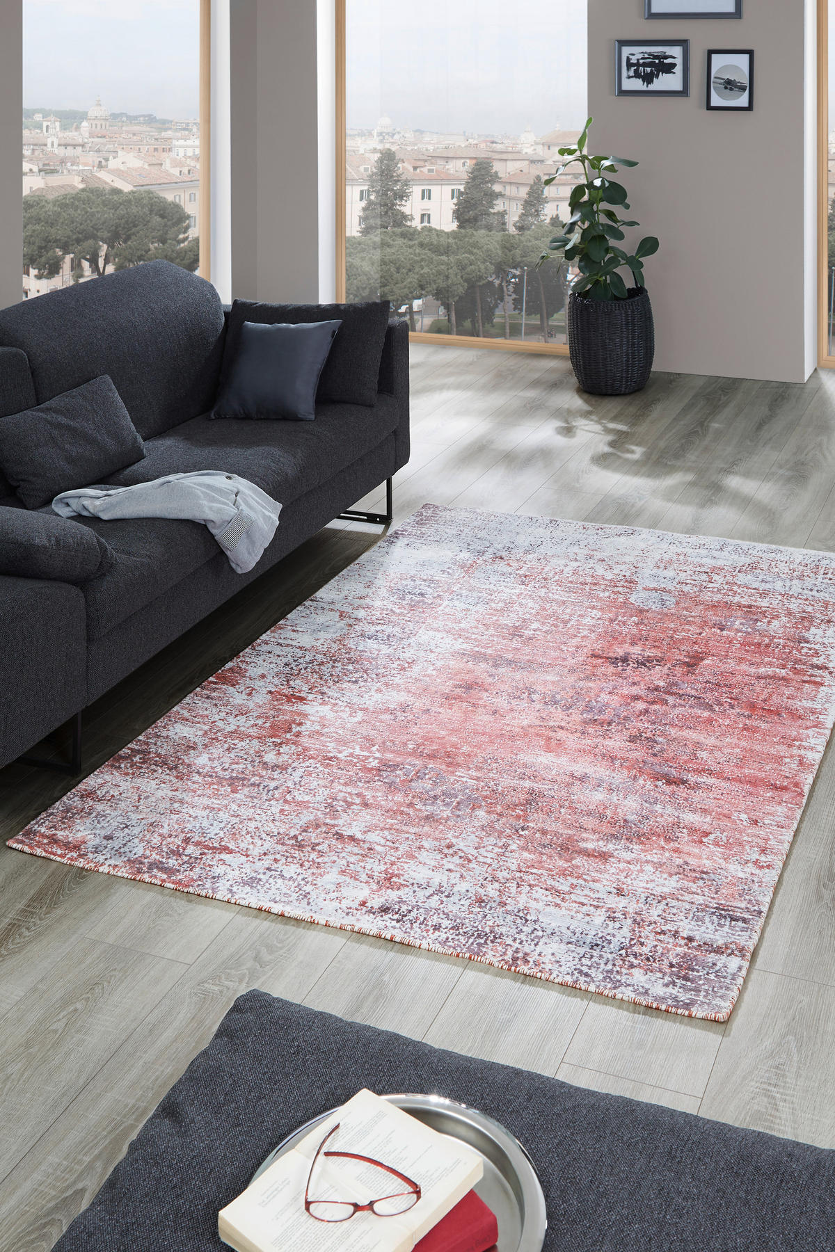 ORIENTTEPPICH 120/180 cm Sky Dancer Rot Alkatif Modern  - Rot, Trend, Textil (120/180cm) - Cazaris