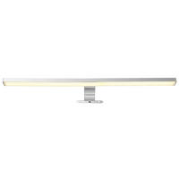 BADEZIMMER-WANDLEUCHTE - Chromfarben/Opal, Design, Kunststoff/Metall (60/12/4cm) - Globo
