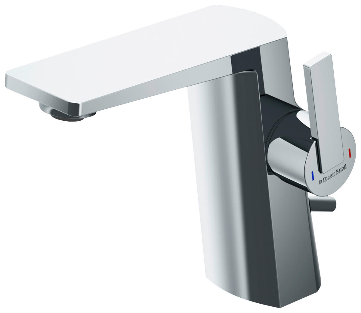 WASCHTISCHARMATUR 3,9/15,3/18 cm  - Chromfarben, MODERN, Metall (3,9/15,3/18cm) - Dieter Knoll