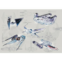 FOTOTAPETE  - Blau/Grau, Trend, Textil (400/280cm) - Xora