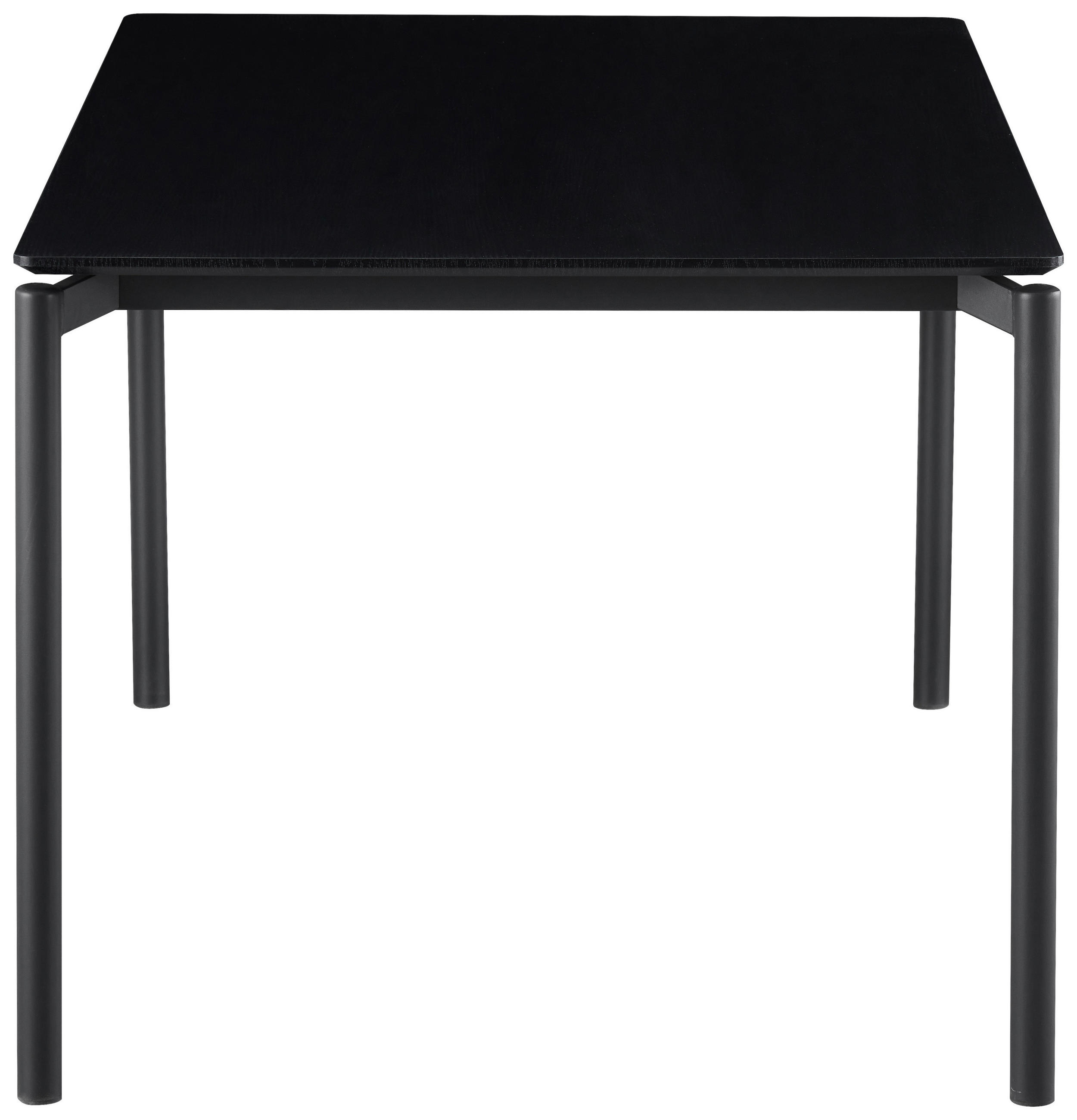 ESSTISCH in Metall, Holzwerkstoff   - Schwarz, KONVENTIONELL, Holzwerkstoff/Metall (160/76/90cm) - P & B