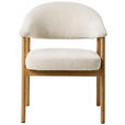ARMLEHNSTUHL   Chenille  - Sandfarben/Eichefarben, KONVENTIONELL, Holz/Textil (63/81/63cm) - Ambia Home