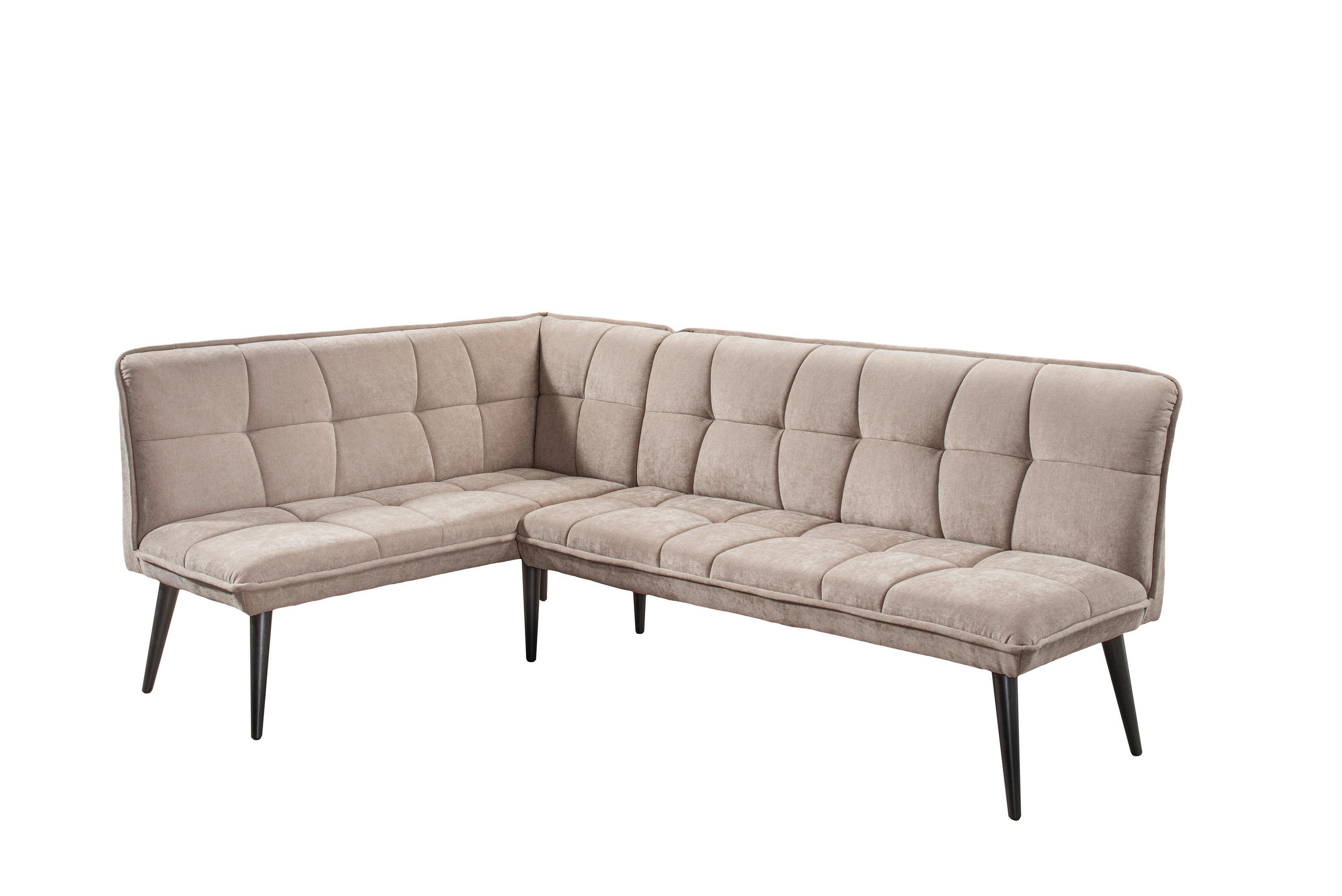 KLUPA KUTNA  bež  drvo, tekstil, drvni materijal      - bež/crna, Moderno, drvni materijal/drvo (240/161cm) - Livetastic