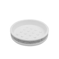 MISKA NA MYDLO biela - biela, Basics, plast (11,8/2,5/12,1cm) - Sadena