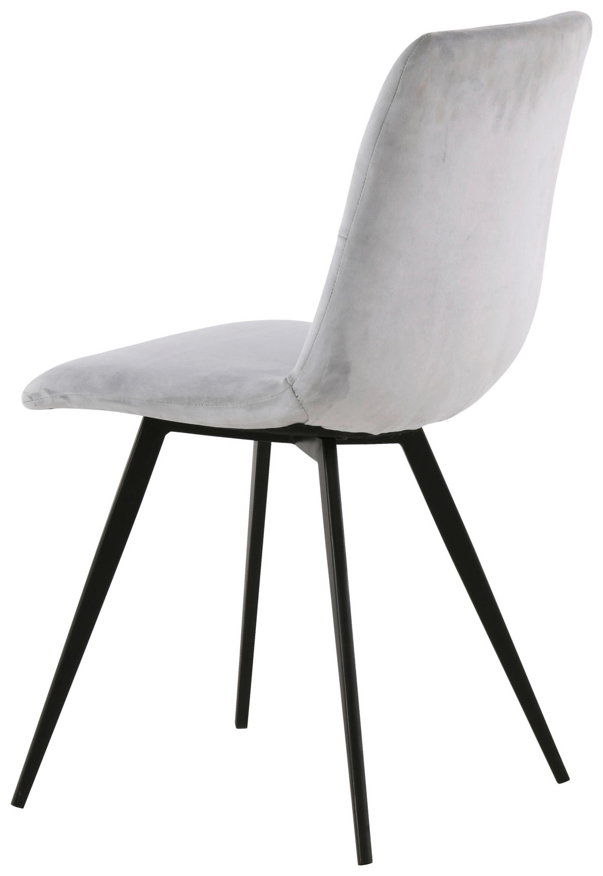 STOL, kovina, tekstil svetlo siva  - črna/svetlo siva, Design, kovina/tekstil (45/88/54,5cm) - Carryhome