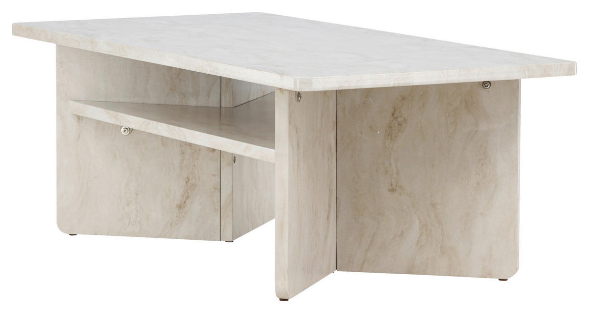 COUCHTISCH 120/60/42 cm rechteckig Beige  - Beige, Design, Holzwerkstoff (120/60/42cm) - Livetastic