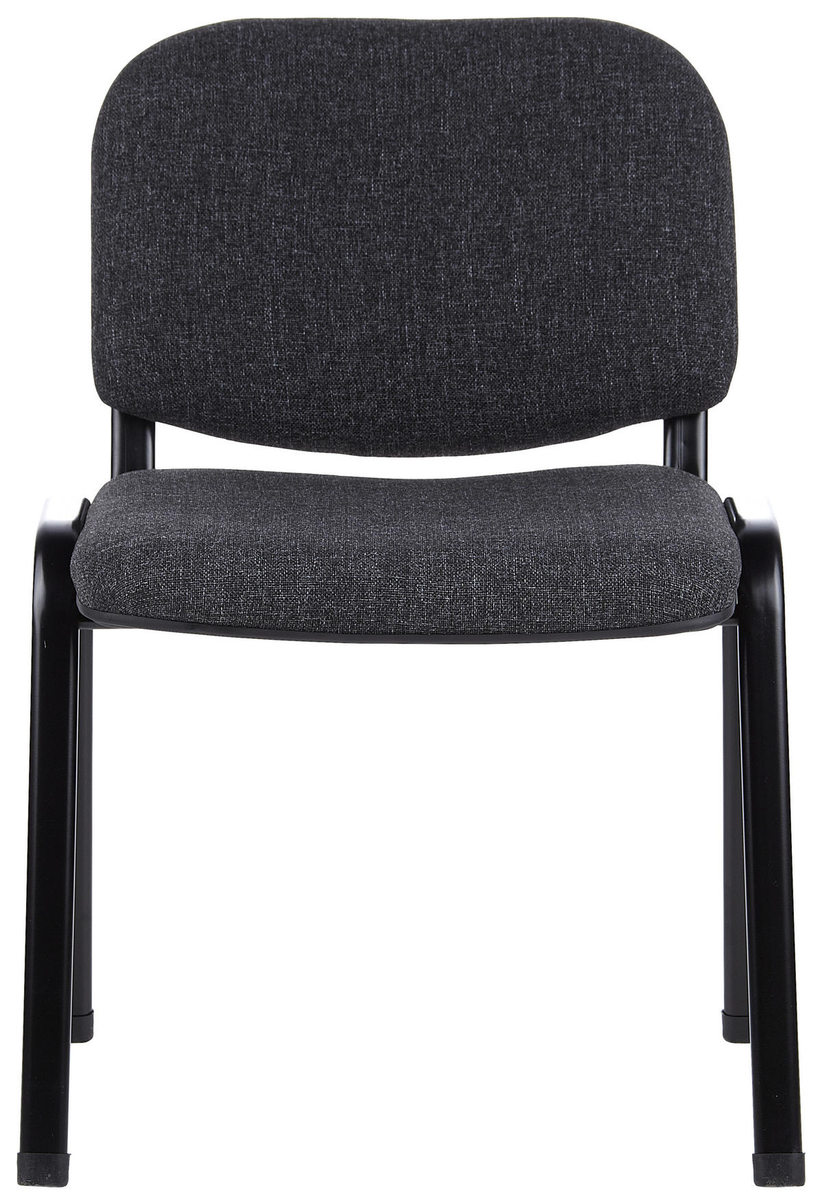 BESUCHERSTUHL Anthrazit, Schwarz  - Anthrazit/Schwarz, Basics, Textil/Metall (58/84/41cm) - MID.YOU