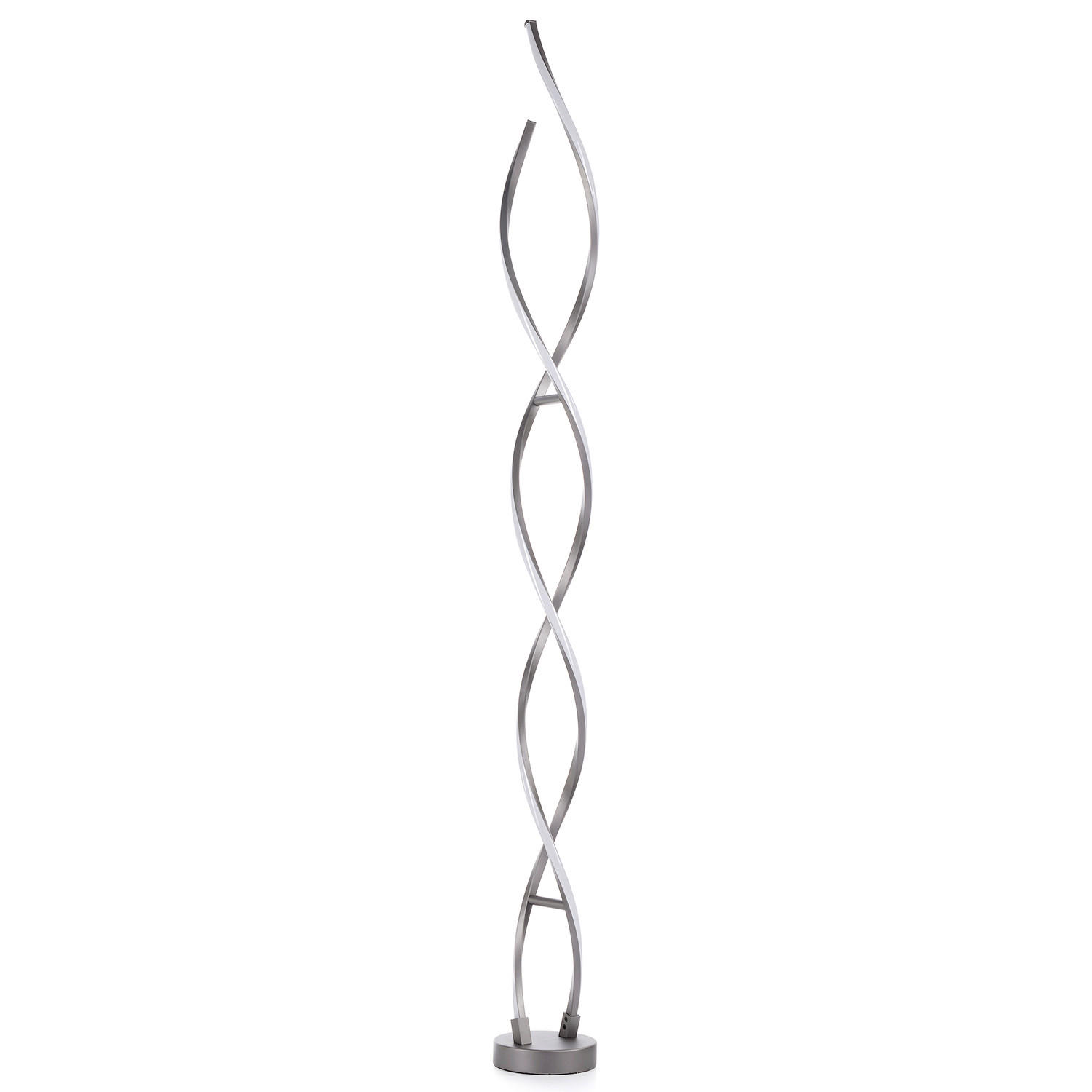 LED-STEHLEUCHTE 15/15/150 cm    - Titanfarben/Schwarz, Design, Kunststoff/Metall (15/15/150cm)