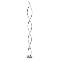 STOJACÍ LED SVÍTIDLO, 15/15/150 cm - černá/titanová, Design, kov/plast (15/15/150cm)