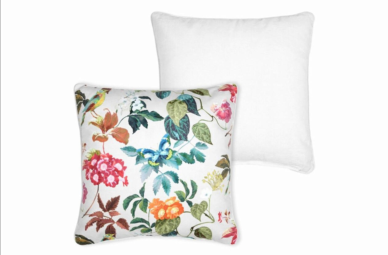 UKRASNI JASTUK   EMMY  - zelena/bela, Osnovno, tekstil (45/45cm)