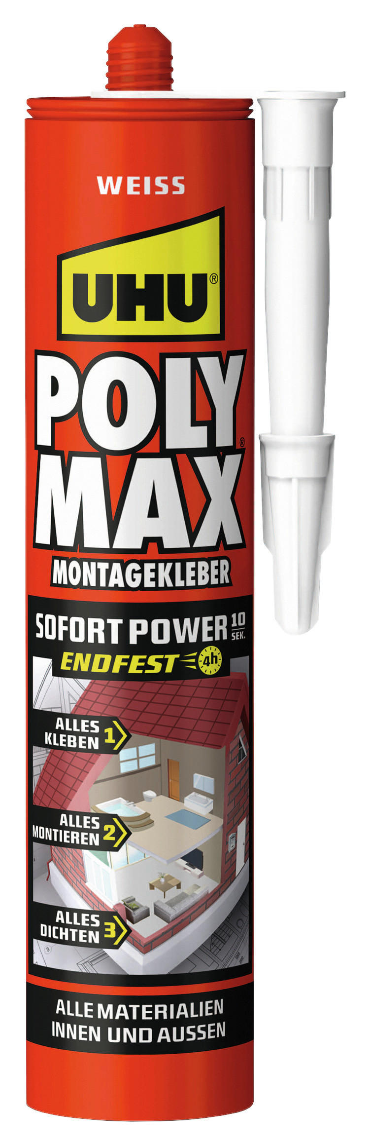 Montagekleber Poly Max Sofort Power Kartusche 425 G