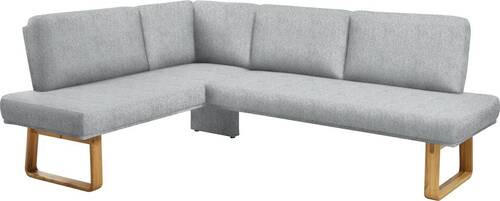 ECKBANK 174/240 cm  in Eichefarben, Hellgrau  - Eichefarben/Hellgrau, Design, Holz/Textil (174/240cm) - Dieter Knoll