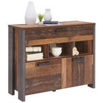 KOMMODE  in 106,7/86,3/41,6 cm  - Dunkelgrau/Dunkelbraun, Design, Holzwerkstoff/Kunststoff (106,7/86,3/41,6cm) - Carryhome