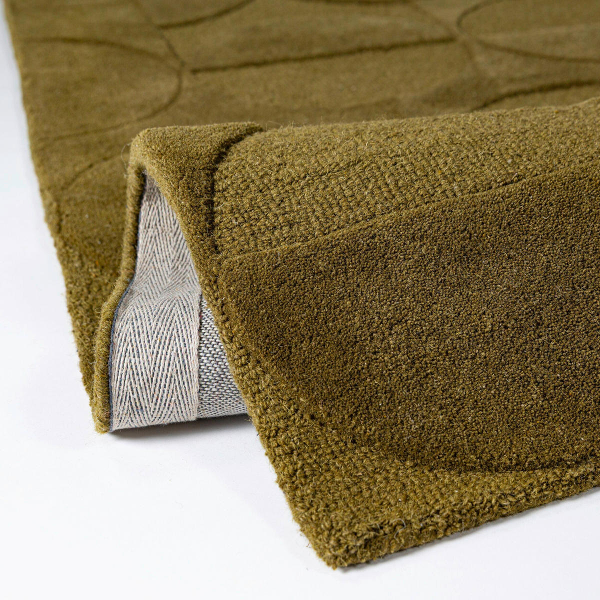 WOLLTEPPICH 120/170 cm Gigi Olivgrün  - Olivgrün, Basics, Textil (120/170cm) - Flair Rugs