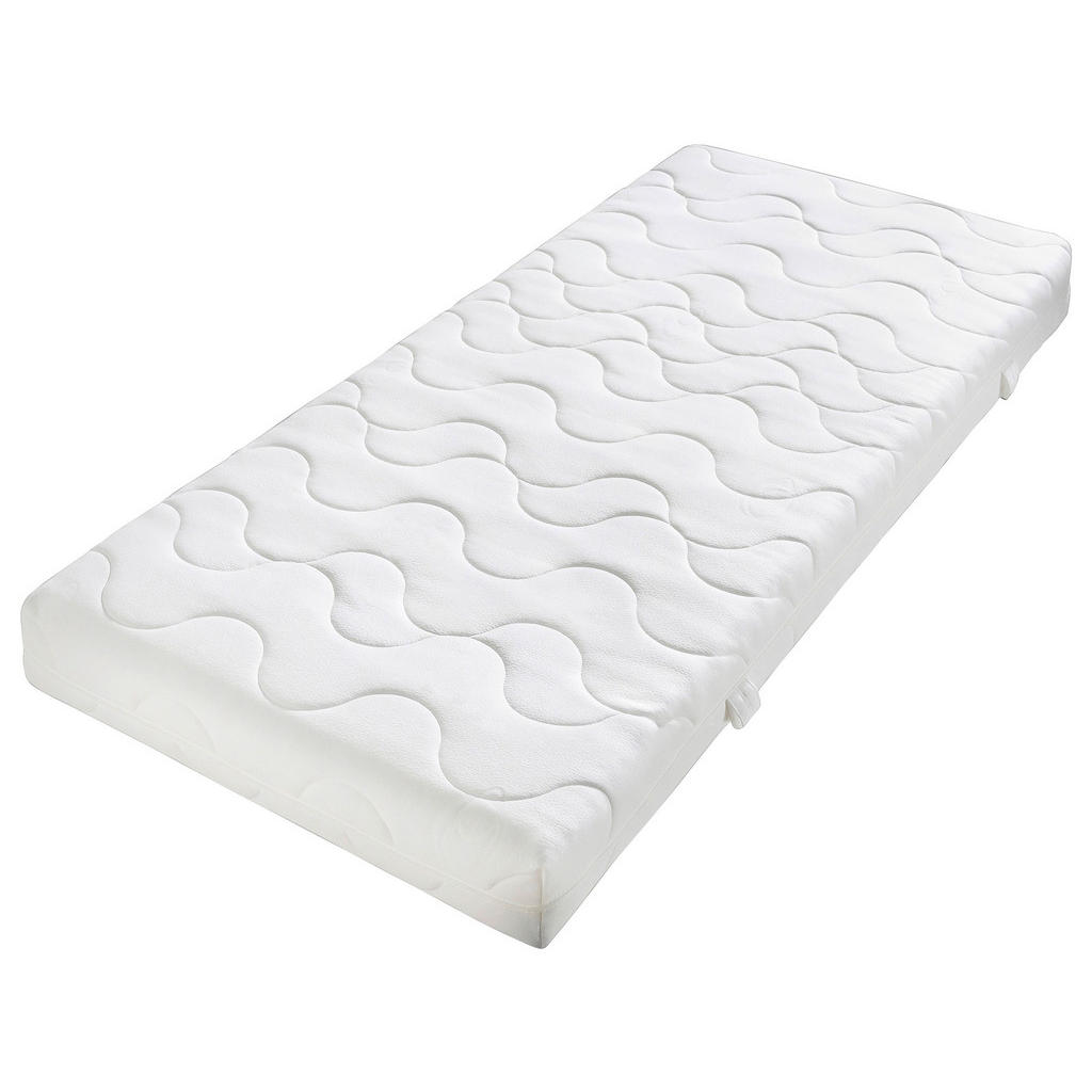 Thumbnail - Xora Komfortschaummatratze, Weiß, Textil, H3, rechteckig, 100x200 cm, Made in Germany, Oeko-Tex® Standard 100, DIN EN IS...