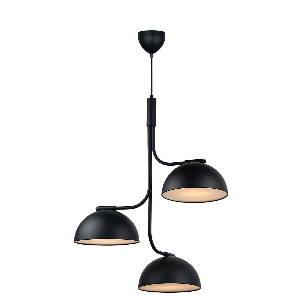 HÄNGELEUCHTE Tullio 60/73 cm   - Schwarz, Design, Metall (60/73cm) - Nordlux