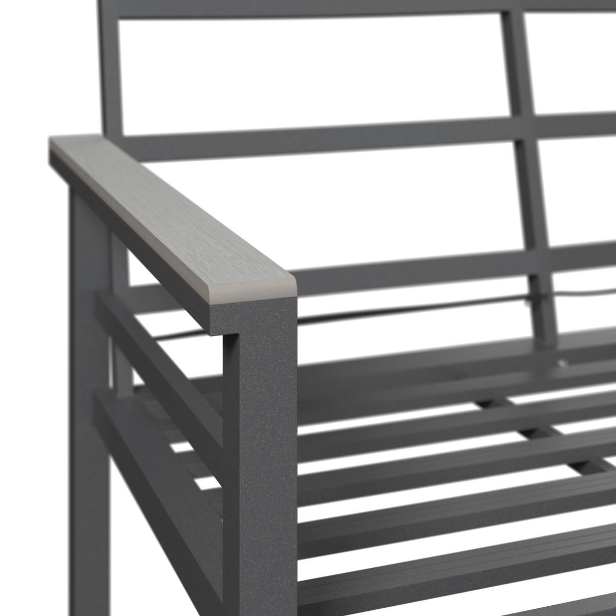 2 SZEMÉLYES PAD világosszürke, sötétszürke  - világosszürke/sötétszürke, Design, műanyag/textil (122/74/73cm) - Amatio