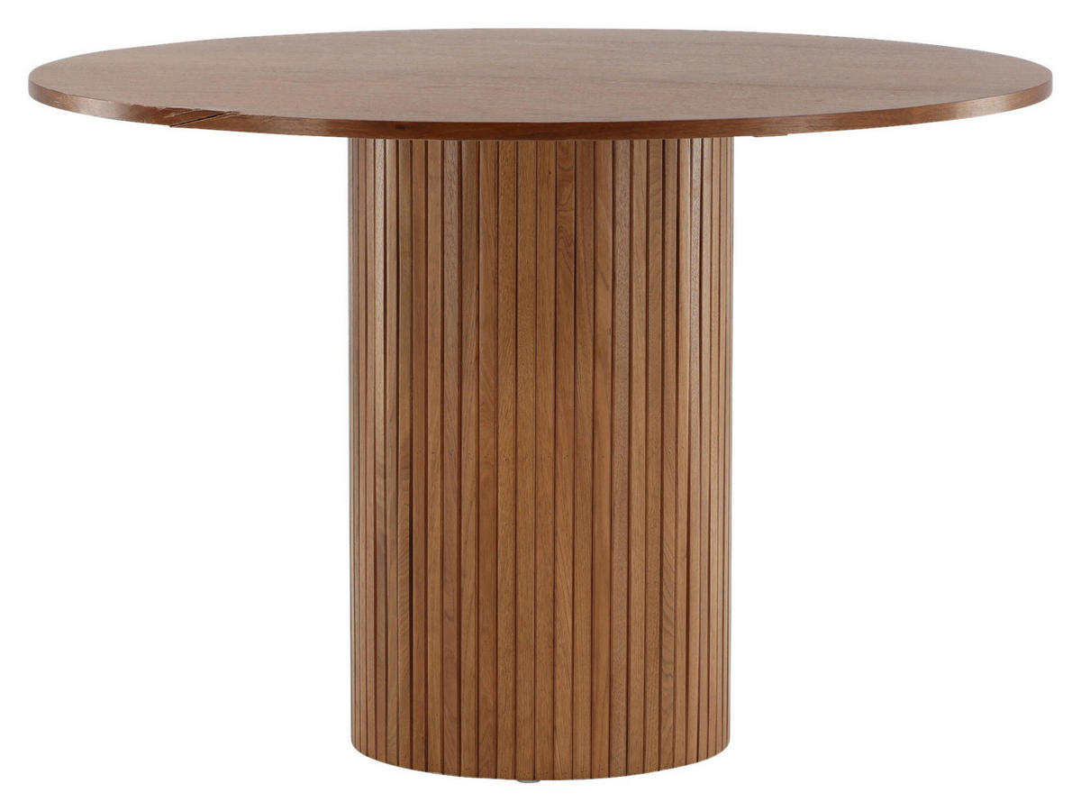ESSTISCH in Holzwerkstoff 110/110/75 cm  - Walnussfarben, Design, Holzwerkstoff (110/110/75cm) - Livetastic