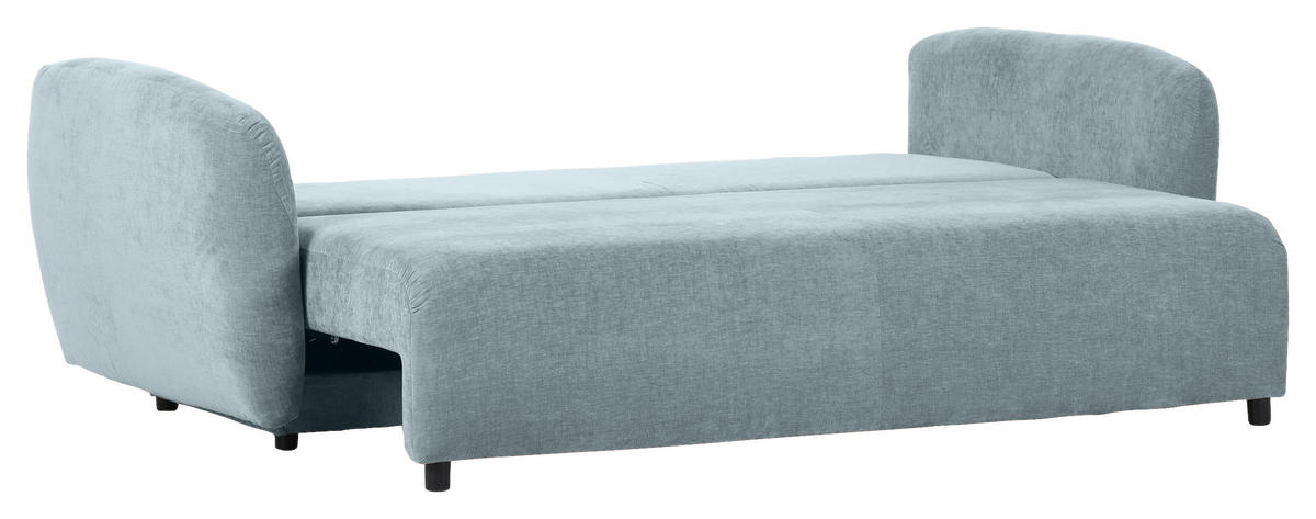 SCHLAFSOFA in Flachgewebe Blau  - Blau/Schwarz, KONVENTIONELL, Kunststoff/Textil (250/74/108cm) - Carryhome