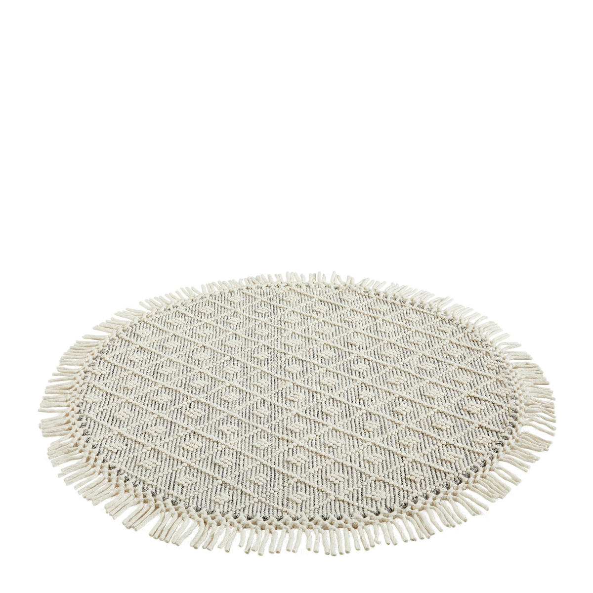 HANDWEBTEPPICH 120 cm Sylt  - Creme, Natur, Textil (120cm) - Linea Natura