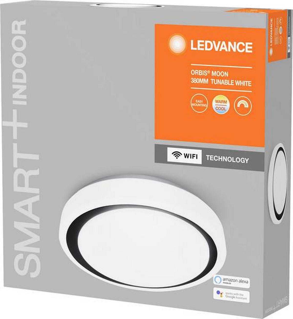 LED SVJETILJKA STROPNA  - bijela, Lifestyle, staklo (38/8,5cm)