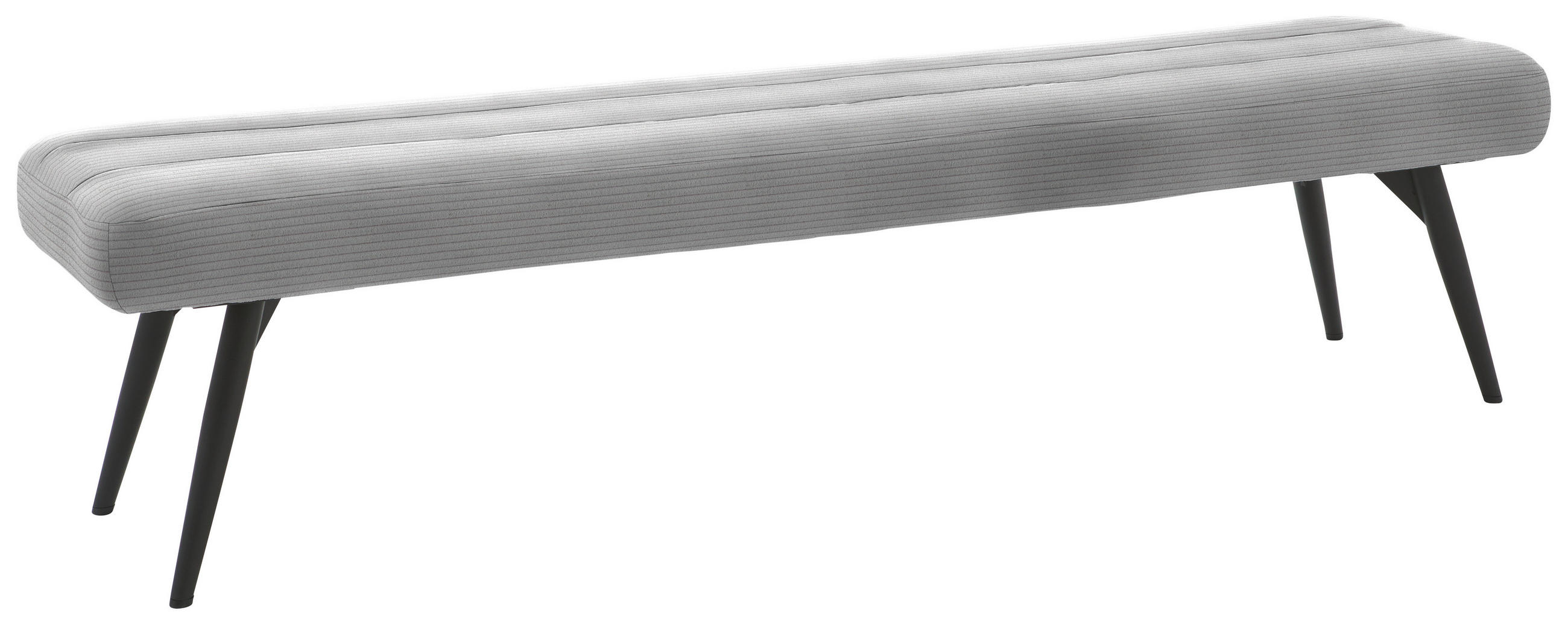 SITZBANK - Schwarz/Grau, Design, Textil/Metall (200/48/47cm) - Dieter Knoll