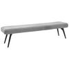 SITZBANK - Schwarz/Grau, Design, Textil/Metall (200/48/47cm) - Dieter Knoll