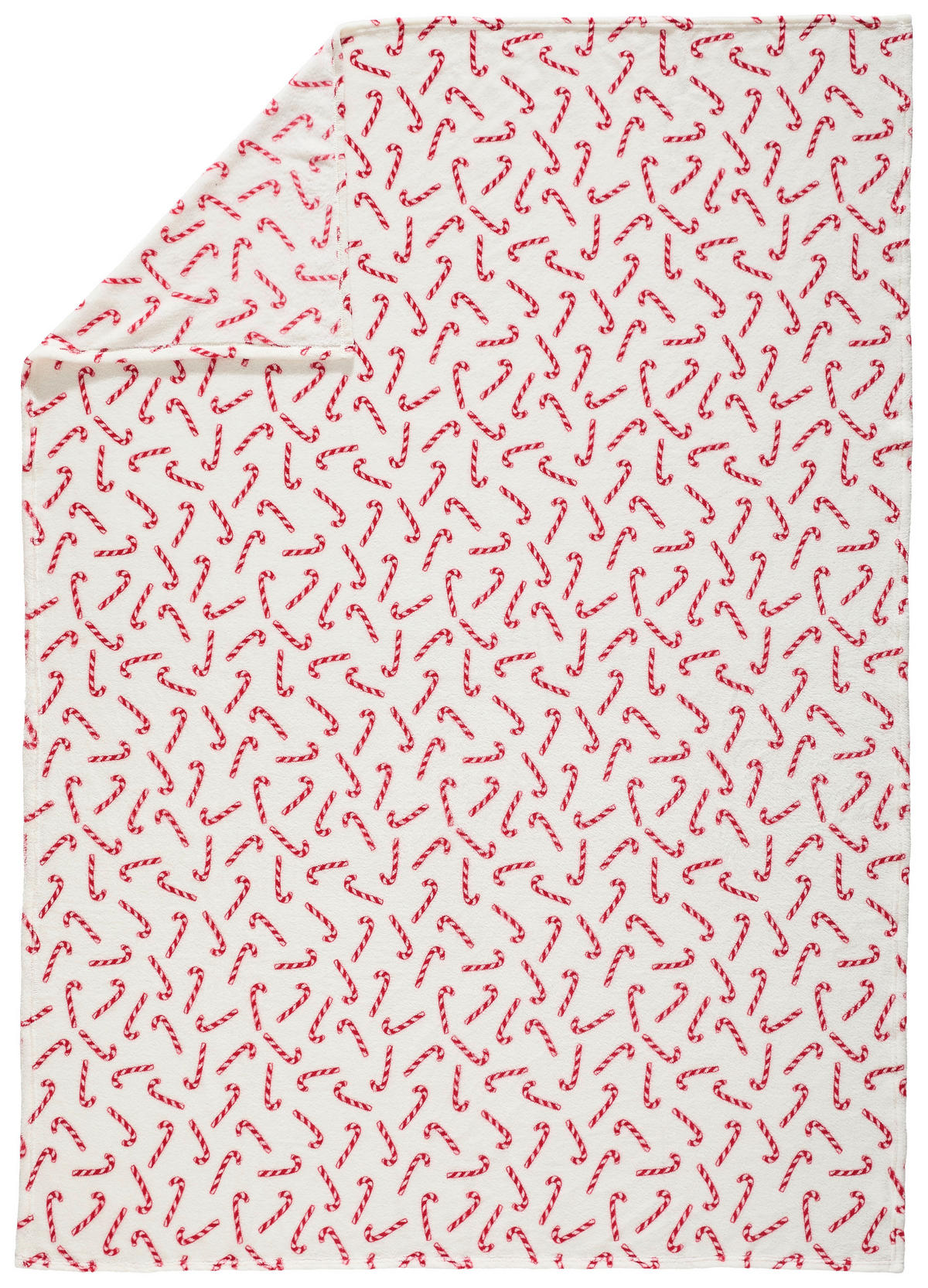 WOHNDECKE CANDY CANE 150/200 cm  - Rot/Weiß, Design, Textil (150/200cm) - X-Mas