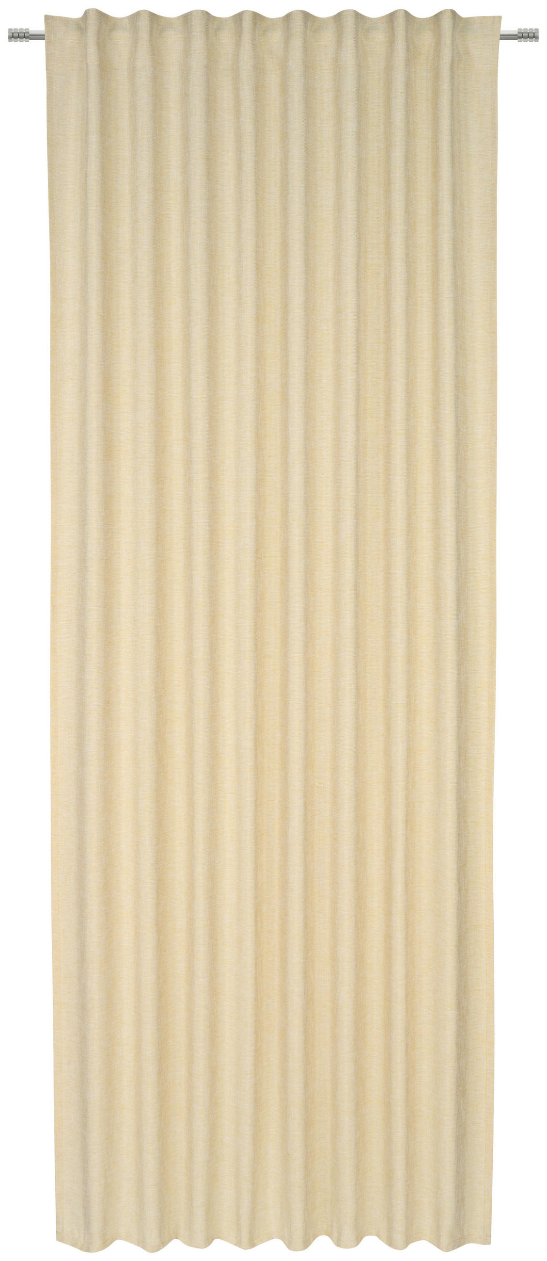 KÉSZFÜGGÖNY részben fényzáró  - sárga/zöld, Basics, textil (135/245cm) - Esposa