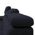 ECKSOFA in Velours Anthrazit  - Anthrazit/Schwarz, Design, Textil/Metall (295/187cm) - Novel