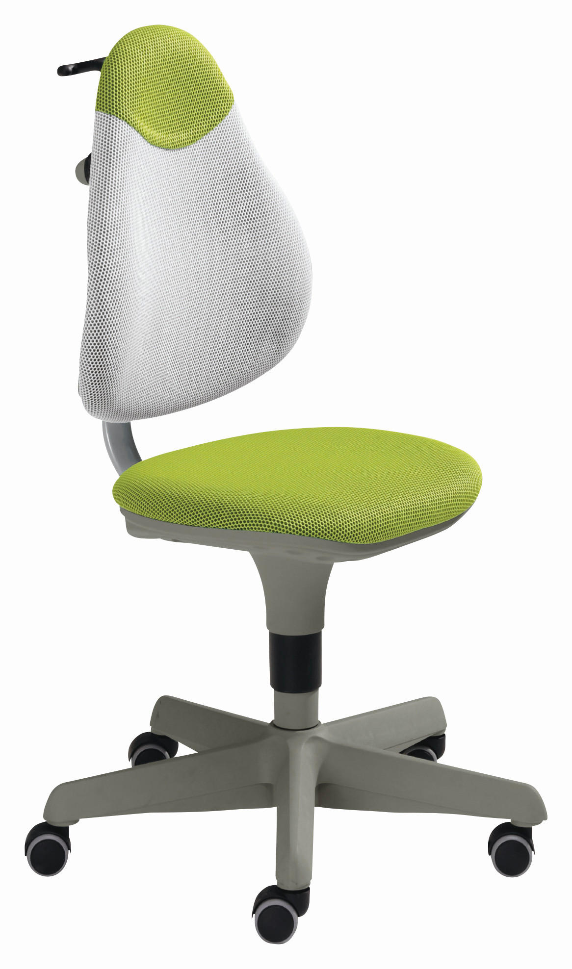 JUGENDDREHSTUHL Netzbespannung Buche Schichtholz Grün, Weiß  - Weiß/Grün, Basics, Holz/Kunststoff (63/86-102/53cm) - Paidi