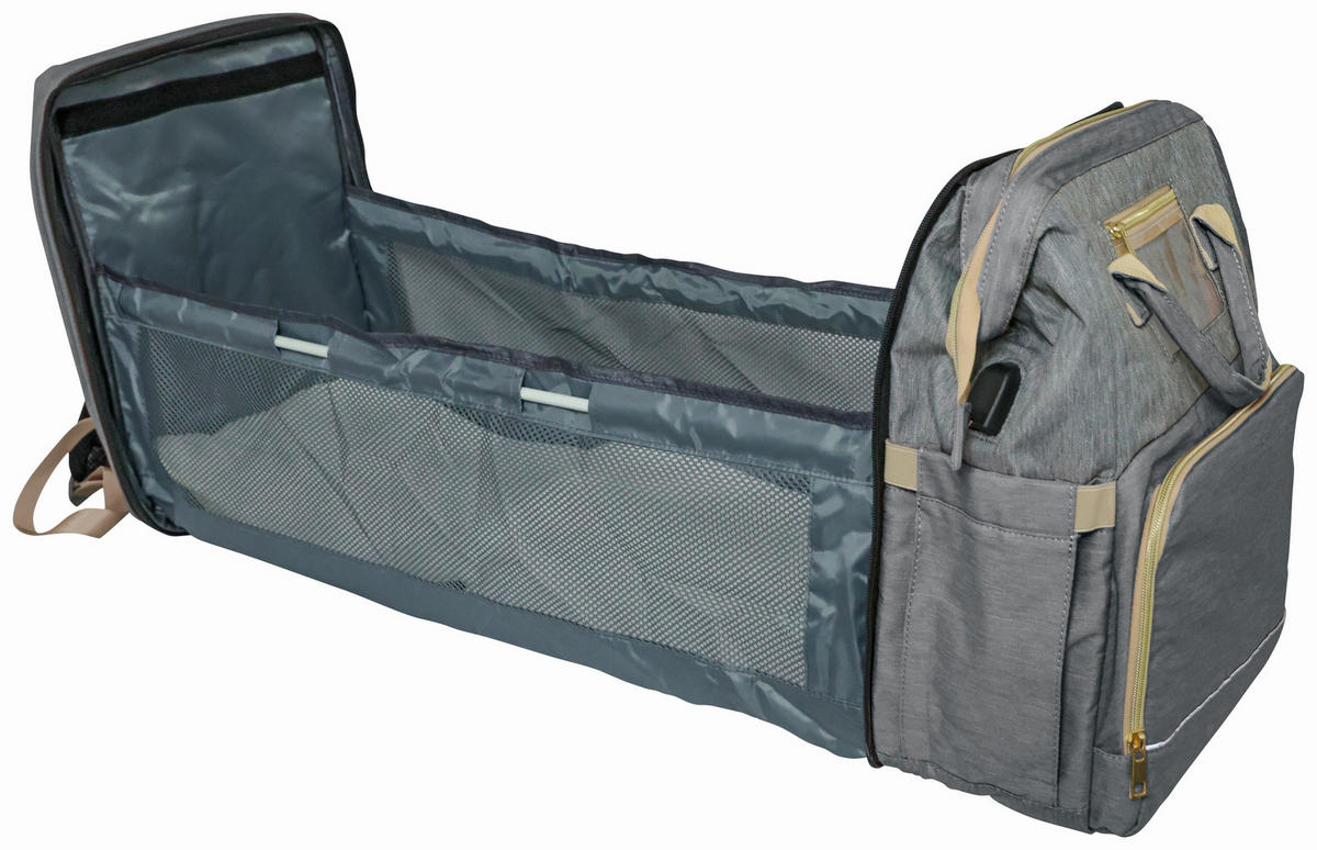 WICKELRUCKSACK Stella Bag Premium  - Grau, Basics, Textil (30/40/21cm)