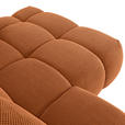 ECKSOFA in Flachgewebe Rostfarben  - Rostfarben/Schwarz, KONVENTIONELL, Kunststoff/Textil (274/174cm) - Carryhome